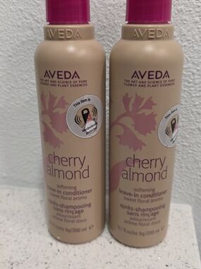AVEDA Cherry Almond Softening Leave-in Conditioner 6.7 oz NEW Bundle Of 2